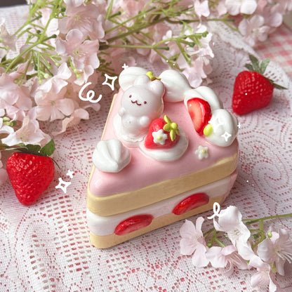 Sliced Strawberry Cake Jewelry Boxes