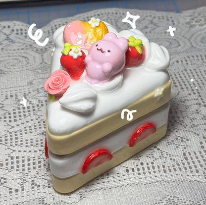 Sliced Strawberry Cake Jewelry Boxes