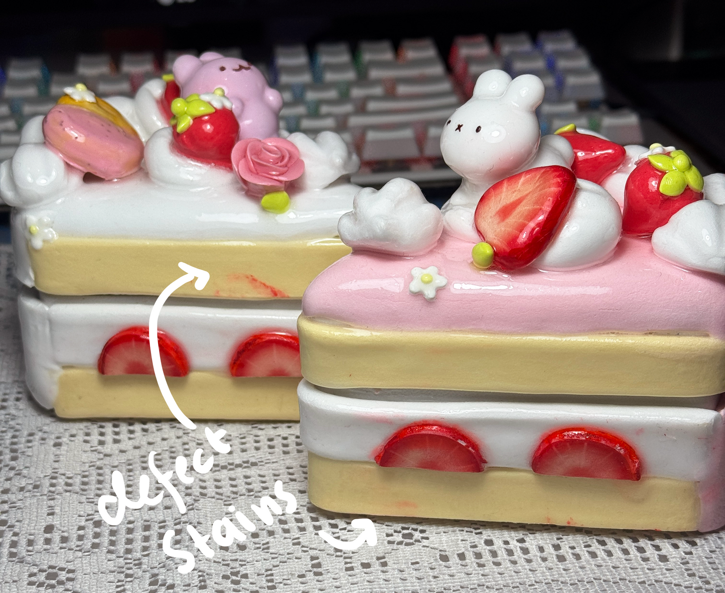 Sliced Strawberry Cake Jewelry Boxes